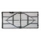Marbueno Mesa Plegable Resina Acero 4-6 personas 152X70X74 cm Catering 10529