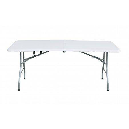 Marbueno Mesa Plegable Resina Acero 4-6 personas 152X70X74 cm Catering 10529