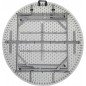 Marbueno Mesa Redonda Plegable Resina Acero 4 personas 122X74 cm Catering 10530