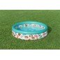 Bestway Piscina Hinchable Infantil 3 Aros Coral 102x25 cm +2 Años Jardin 51008