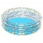 Bestway Piscina Hinchable 3 Aros Transparente Tropical 150x53 cm +6 Años Jardin 51045