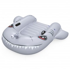 Inflatable shark pool float with water gun 160x115 cm
