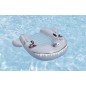 Inflatable shark pool float with water gun 160x115 cm