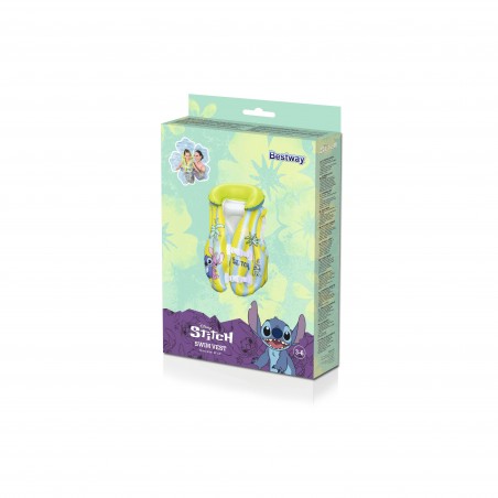 Bestway Hinchable Chaleco Disney Stitch 51x46 cm +3-6 Años Playa y Piscina 9104R