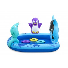 Bestway Piscina Parque de Juegos Hinchable Animales Marinos 134x131x73 cm Bestway 53156