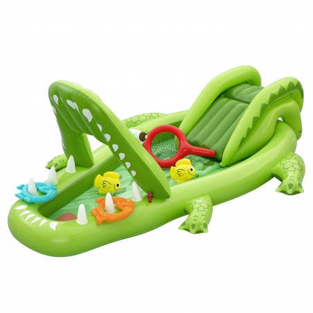 Bestway Piscina Parque de Juegos Hinchable Cocodrilo 234x163x87 cm +2 Años Jardín Bestway 53169