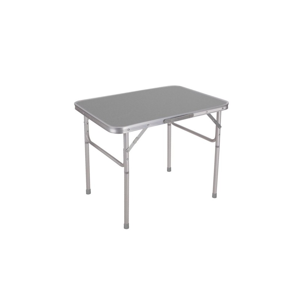 Marbueno Mesa Plegable Gris Aluminio Diametro de Tubo 25 cm Camping y Playa 75X55X25/60 cm MARBUENO SUMMER 10013G