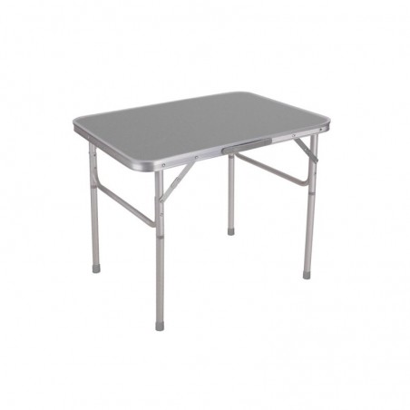 Marbueno Mesa Plegable Gris Aluminio Diametro de Tubo 25 cm Camping y Playa 75X55X25/60 cm MARBUENO SUMMER 10013G