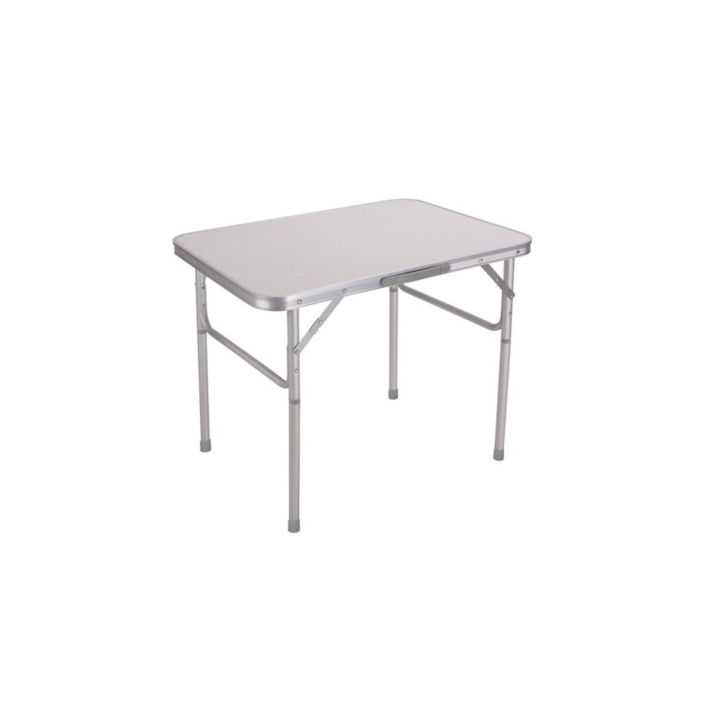 Marbueno Mesa Plegable Blanca Aluminio Diametro de Tubo 25 cm Camping y Playa 75X55X25/60 cm MARBUENO SUMMER 10013B
