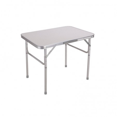 Marbueno Mesa Plegable Blanca Aluminio Diametro de Tubo 25 cm Camping y Playa 75X55X25/60 cm MARBUENO SUMMER 10013B