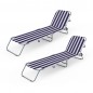 Marbueno Pack de 2 Tumbona Plegable Acero Rayas Azules y Blancas Playa y Piscina MARBUENO SUMMER 10020X2 Marbueno Pack de 2 Tumbona Plegable Acero Rayas Azules y Blancas Playa y Piscina MARBUENO SUMMER 10020X2