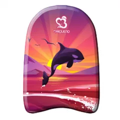 Marbueno Tabla Natacion Estampada Infantil Diseño Orca 45 cm Retractil Playa y Piscina MARBUENO SUMMER 10069ORCA