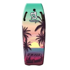 Marbueno tabla de surf EPS con asas diseño palmeras 104 cm