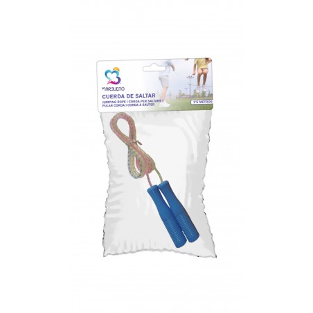 Marbueno Cuerda de Saltar Mango Plastico Color Azul 4mmx2,5m Jardin y Playa MARBUENO SUMMER 10383A