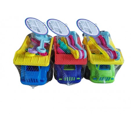 Marbueno Conjunto Camion Playa con Accesorios 20x12x15 cm Color Azul Oscuro Jardin y Playa MARBUENO SUMMER 10399AO