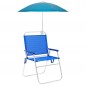 Marbueno Sombrilla Accesorio para Sillas Nylon Acero Color Azul Claro 100 cm Playa y Piscina MARBUENO SUMMER 10469AC