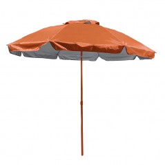 Marbueno Sombrilla Acero 6 Varillas D220 cm Nylon Color Naranja Jardin, Piscina y Playa MARBUENO SUMMER 10474N