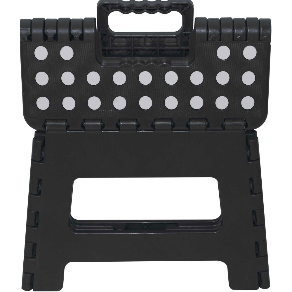 Marbueno Taburete Plegable Escalón de Plástico Color Negro 33x26x27 cm Cocina, Baño MARBUENO SUMMER 10534N