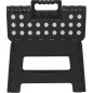 Marbueno Taburete Plegable Escalón de Plástico Color Negro 33x26x27 cm Cocina, Baño MARBUENO SUMMER 10534N