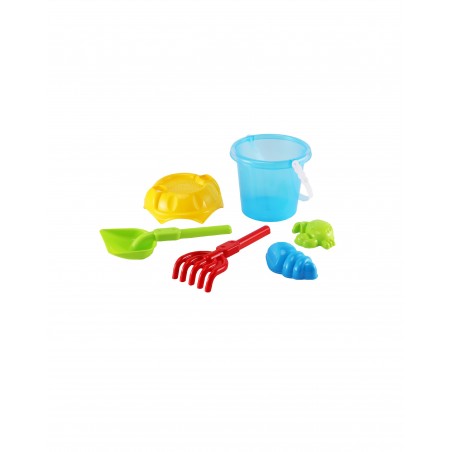 Marbueno Conjunto Cubo con Accesorios Color Azul 26x15 cm Playa MARBUENO SUMMER 10553A