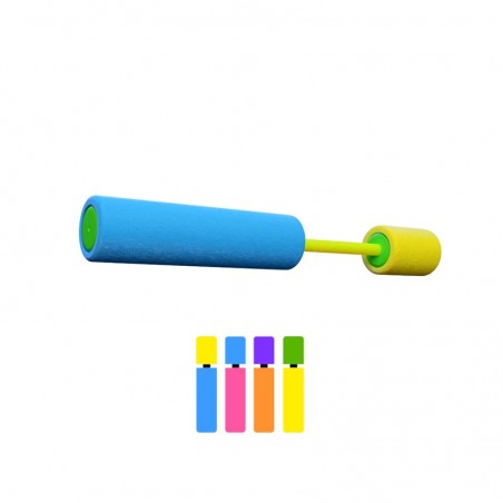 Marbueno pistola de agua foam succion morado y naranja