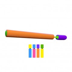 Marbueno Pistola de Agua Foam Succion Color Amarillo y Azul