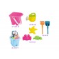 Beach bucket set with accessories for children 26x16 cm