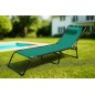 Marbueno Folding Lounger with Cushion for Garden and Pool