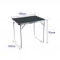 Folding Table Mixed Colors Steel D16 Camping and Beach 80X60X70 cm