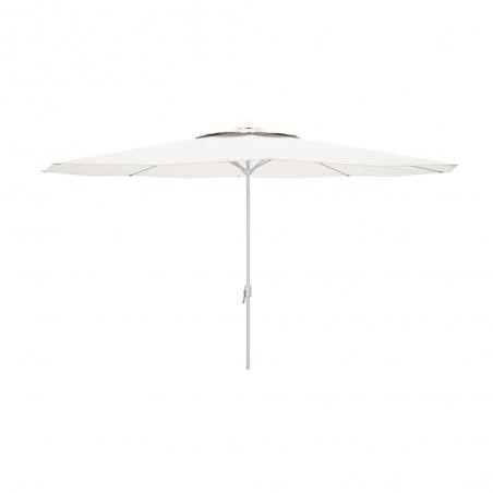 Marbueno Sombrilla Acero 8 Varillas D270 cm Polyester Blanca Jardin, Piscina y Terraza MARBUENO SUMMER 10187
