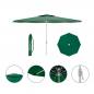 Marbueno 270 cm Steel Green Umbrella for Garden