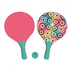 Marbueno Conjunto Palas Madera Disco 38x24x0,6 cm Jardín y Playa MARBUENO SUMMER 10203