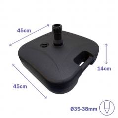 Marbueno square umbrella base made of plastic 45x45 cm
