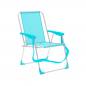 Marbueno Folding Chair Aluminum Aquamarine for Beach and Pool