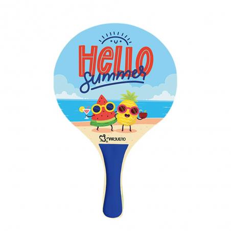 Wooden paddle set for outdoor play