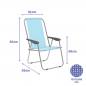 Marbueno Folding Chair Steel for Beach and Pool