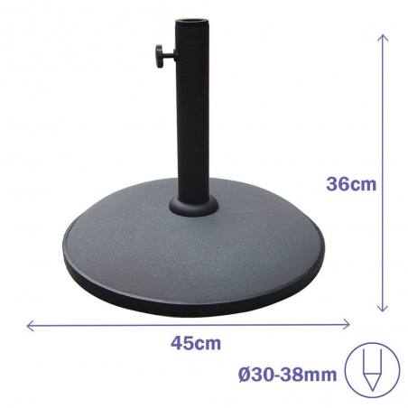 Marbueno Umbrella Base Cement 20KG 45x36 cm