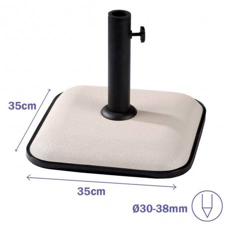 Square concrete umbrella base 35X35 cm 11KG