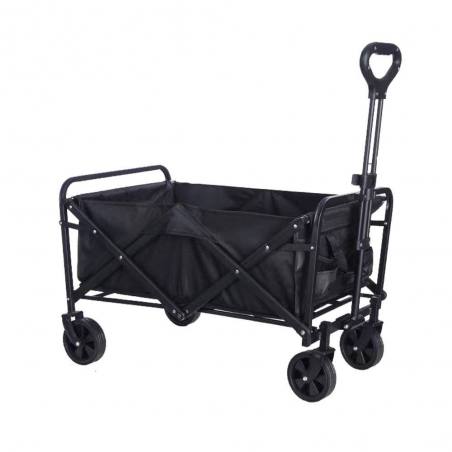 Marbueno carro plegable acero 100 kg negro playa y camping
