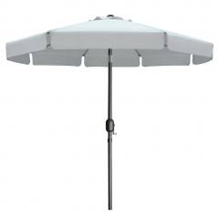 Marbueno 270 cm Steel and Polyester White Umbrella