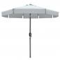 Marbueno 270 cm Steel and Polyester White Umbrella