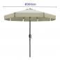 Steel Umbrella 300 cm with Crank and Cover