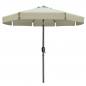 Steel Umbrella 300 cm with Crank and Cover
