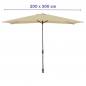 Steel Umbrella 200x300 cm for Garden and Terrace
