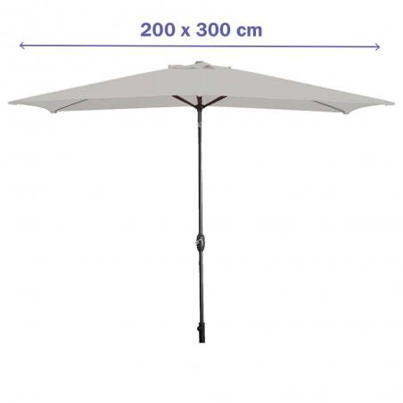 Marbueno Umbrella 200x300 cm with Steel Frame