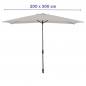 Marbueno Umbrella 200x300 cm with Steel Frame