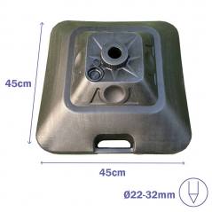 Square Plastic Umbrella Base 30L