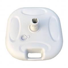 Marbueno Base Sombrilla Plástico 45x45x14 cm 20L Blanco