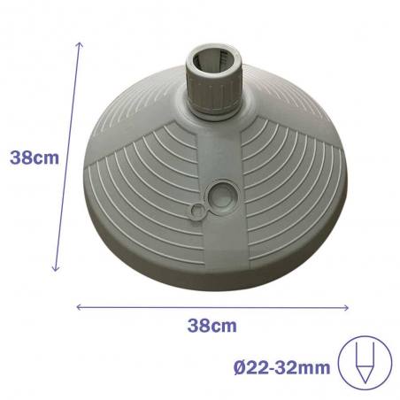 Marbueno Umbrella Base Plastic 10L for Outdoors