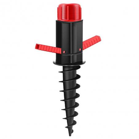 Marbueno Pincho Parasol Plastico Negro 37x6x6 cm Playa y Jardin